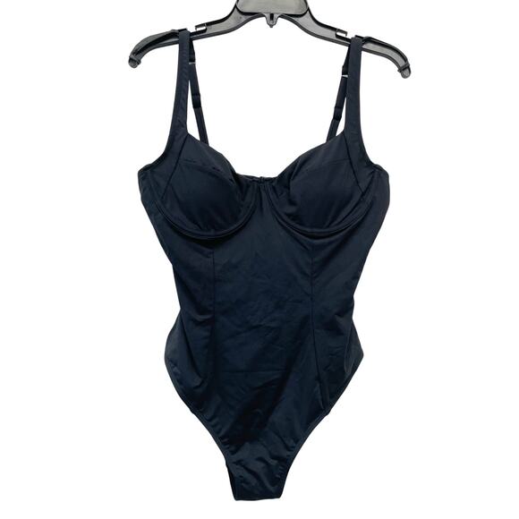 Cupshe X Iskra Reverie Land Underwire Tummy Control One Piece Black Size XL - Picture 1 of 7